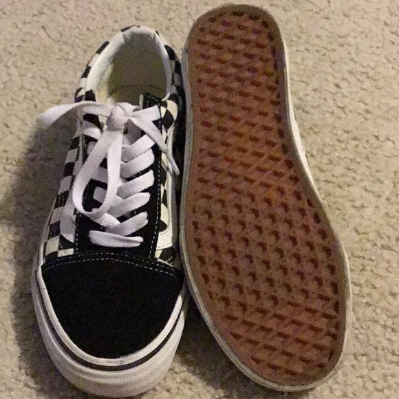 Checkerboard Old Skool Vans - Picture 4 of 4